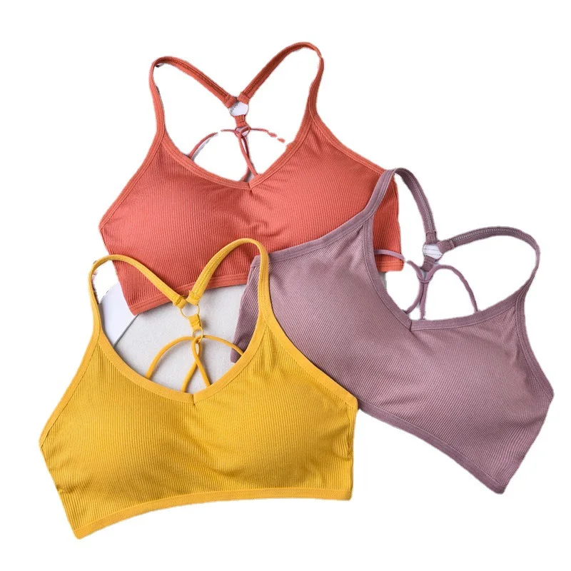 
Hot Sexy Comfortable sport Yoga Young Teens Wearing Bras Sexy Spandex Push Up Padded Bra Brassiere For Women 