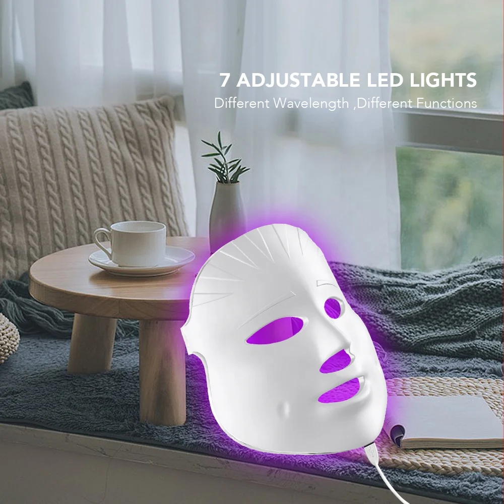 
 2021 LED маска для кожи СИД PDT 7 видов цветов био-Фотон OSTAR Beauty фабричная поставка OEM ODM ручная пресс-форма по индивидуальному заказу частный логотип  