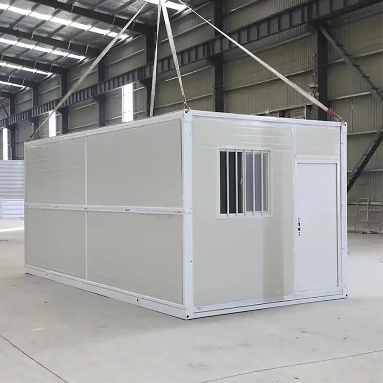 Office Folding Container House Low Cost Modular Prefabricated Portable Foldable Homes Customized 20ft Small Container Mall