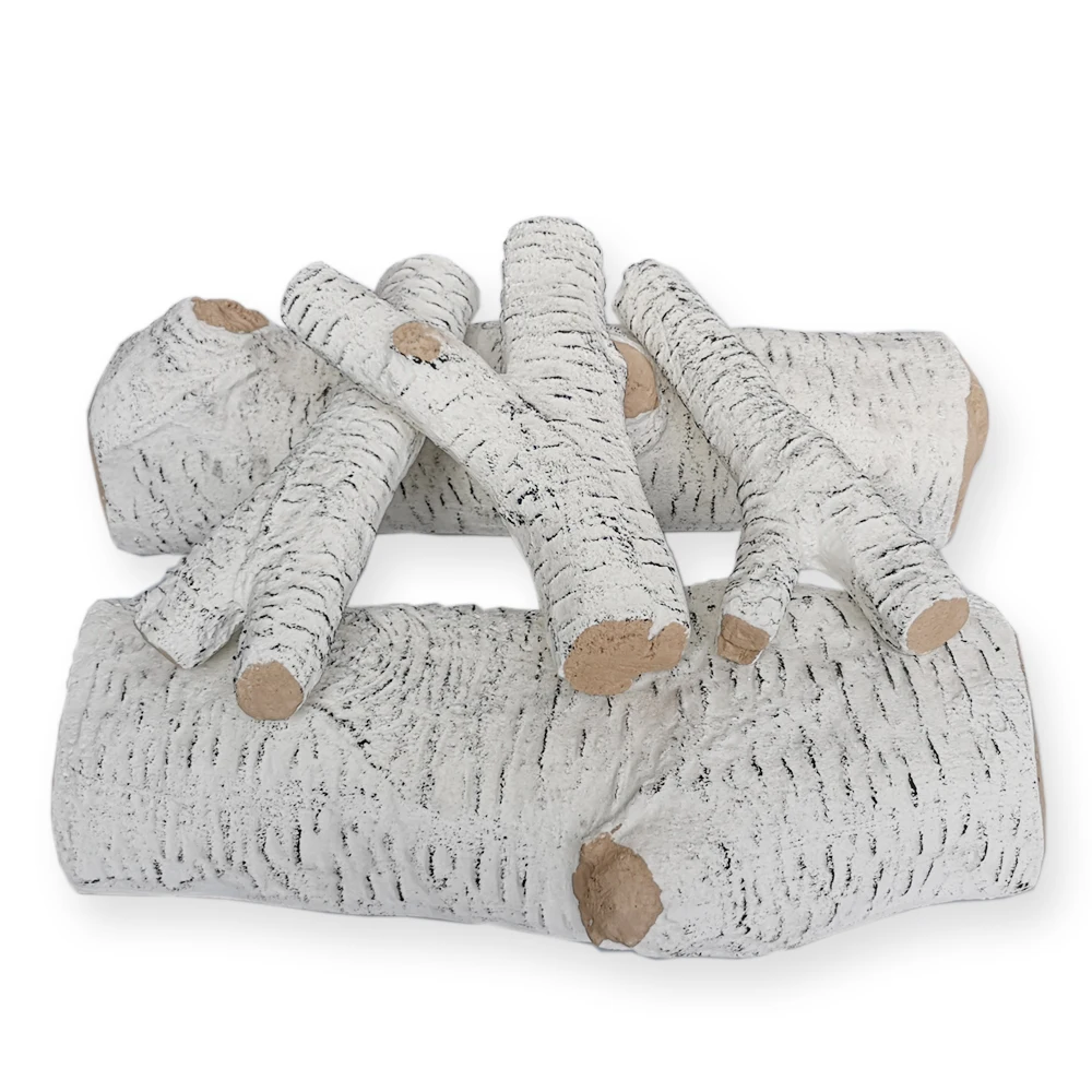 Fireplace Decoration Petite firepit Ceramic decorative Wood Gas Fireplace Log Set