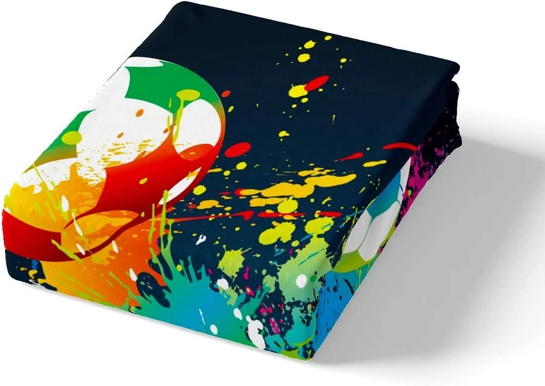 Sport Bedding Set for Girls Boys Children Kids Football Comforter Cover Sports Theme Games Duvet Cover Set