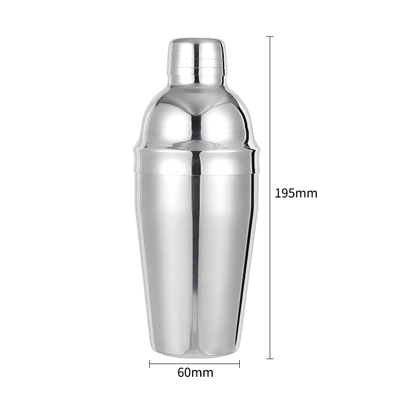Factory Direct 550ML 18OZ Stainless Steel Cocktail bar Tool Set Metal Shaker