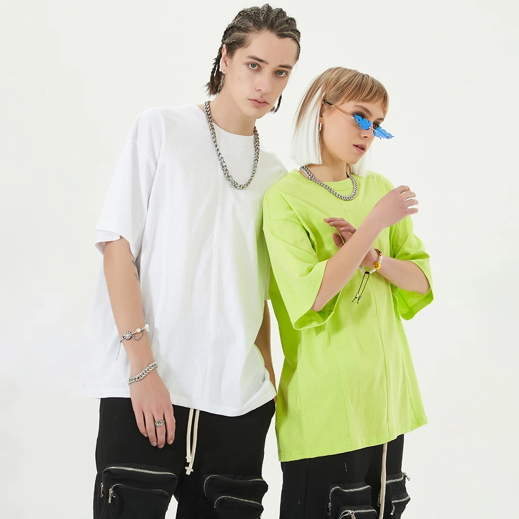 Mens Clothing Cheap Stone Wash Black Streetwear Oversize Poly Blend Custom Printing T Shirt