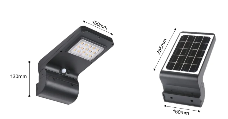 Solar Wall Light with PIR Sensor