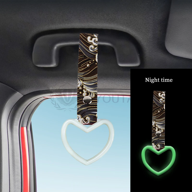 Manufacturer Multi-Colored Jdm Style Heart Tsurikawa Ring Many Colors Jdm Ring Heart Tsurikawa Ring