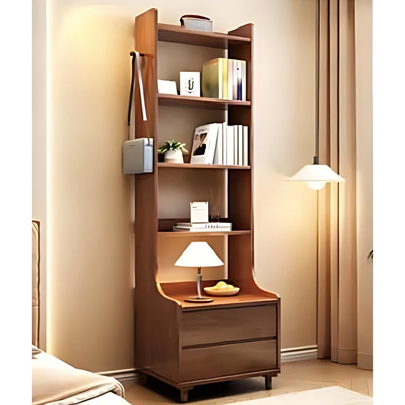 Audrey Modern Style Book Shelf Living Room Furniture Wooden Book Shelf with Drawers
