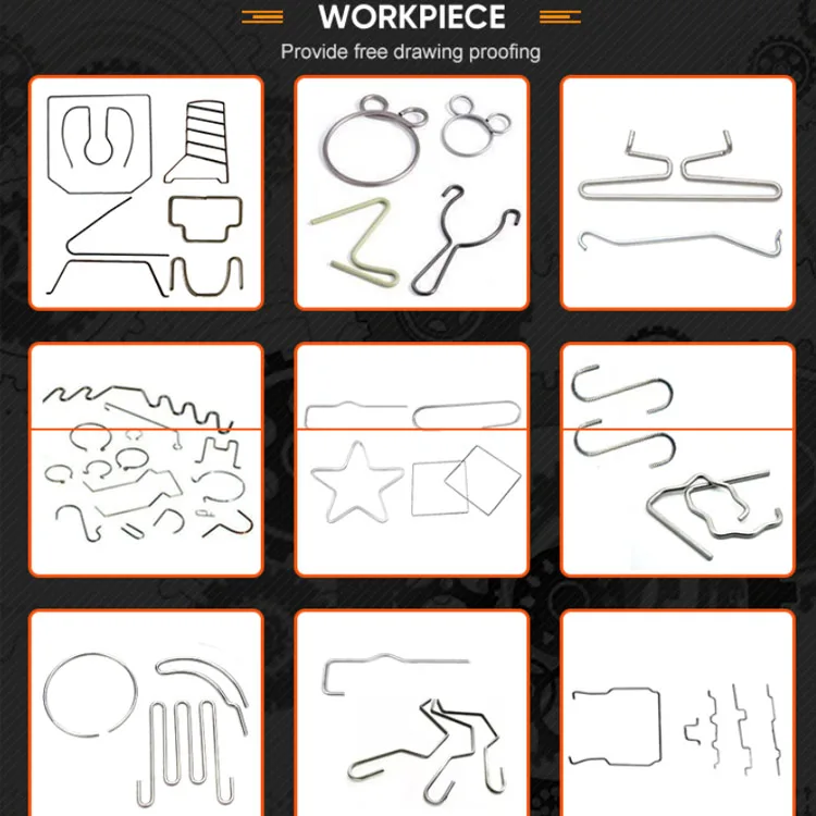 Factory CE certificate  ZD-2D-5012 model CNC 2d wire bending forming machine with feeding, straightening and cutting