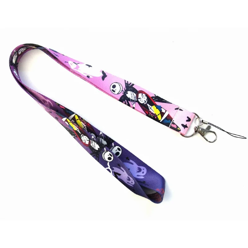 Classic Cartoons The Nightmare Before Christmas Mobile Phone Neck Strap Animation Figures Jack Skellington Cellphone Lanyards