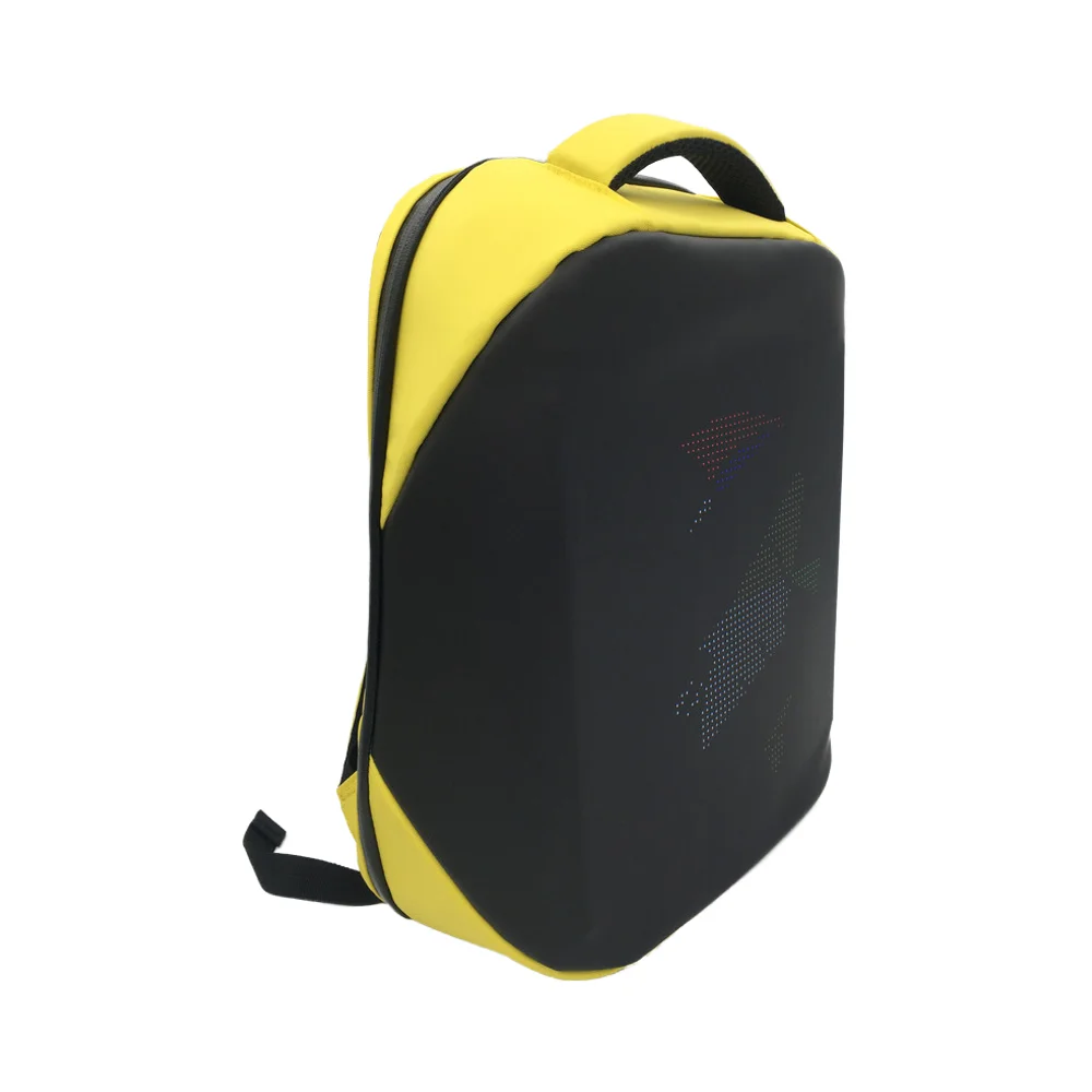 WiFi-Controlled Programming Screen on Outdoor Travel Essential a Stylish backpack with screen.