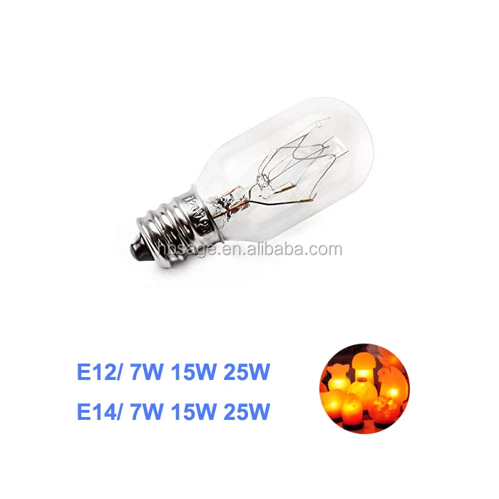 
T20 E12 120V Incandescent Bulb For himalayan salt lamp and salt night light 