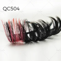 New arrival hot selling Curly fluffy Russian  strip lashes C CC D DD L curl faux mink Russian pink strip lashes