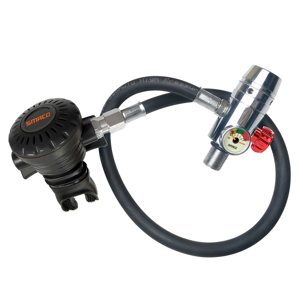 SMACO S400 private model supporting oxygen cylinder using pressure reducing valve medium pressure tube breathing valve