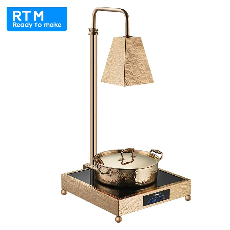 Stainless steel heating pot food heating lamp electric heating stove buffet food insulation stove Chafing dish