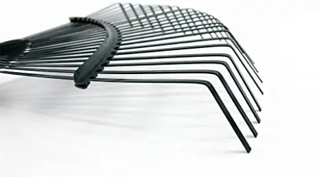 garden supplies carbon steel 22 teeth grass rakes leaf rake lawn rake