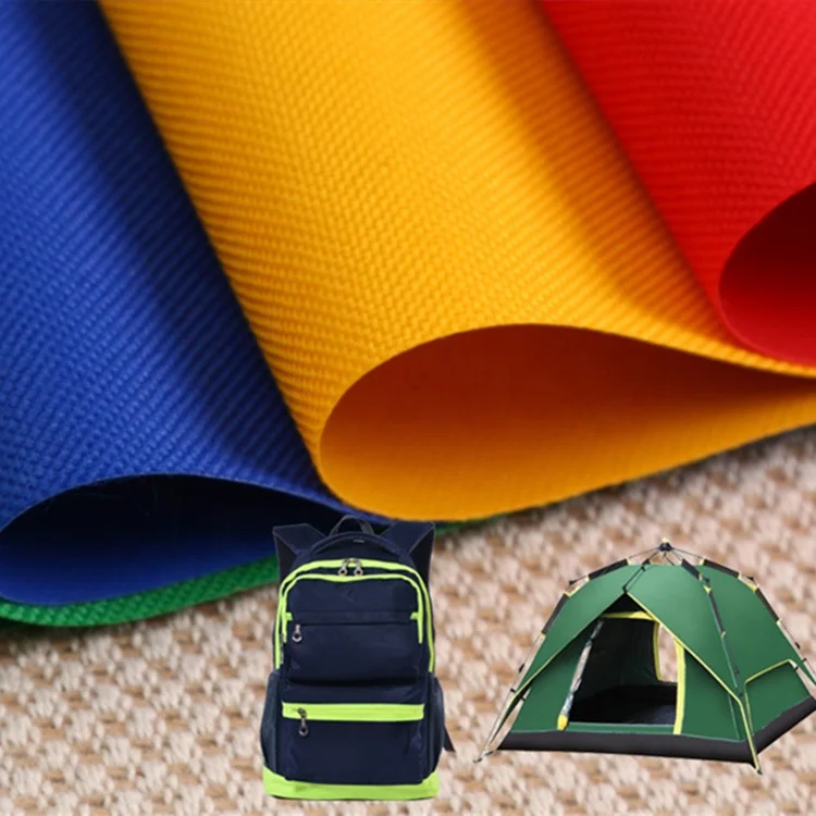 Waterproof 600D Plain 100% Polyester Fabric Canvas 6x6 PVC Coated Oxford Fabric For Tent Bags Luggage