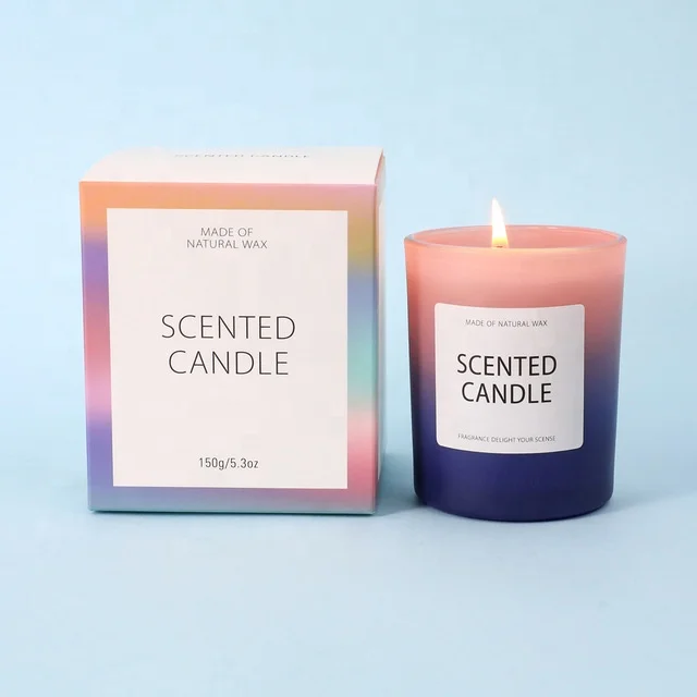 Nordic Style Candle Jar in Bulk Unique Iridescent Massage Candle Jar with Private Label Cheap Candle Holders Lanterns