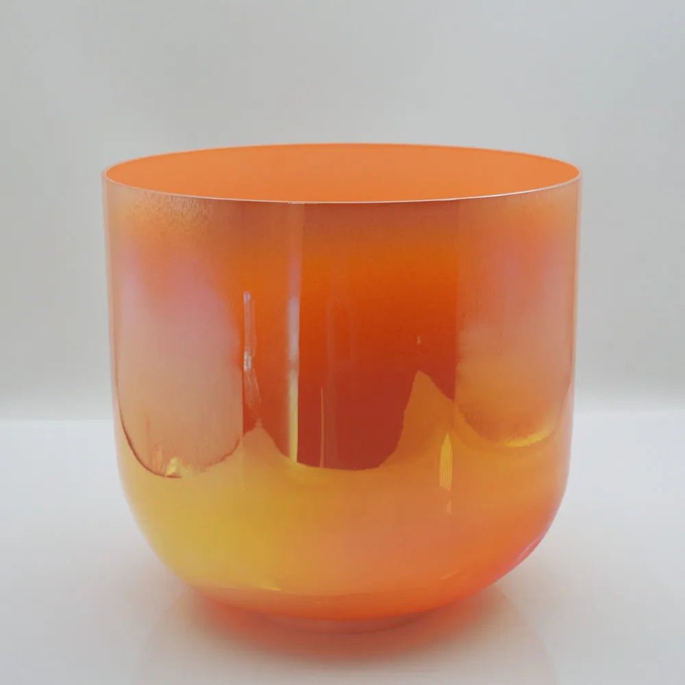 HF High Quality Alchemy Orange Quartz Crystal Singing Bowls for Meditation Sound