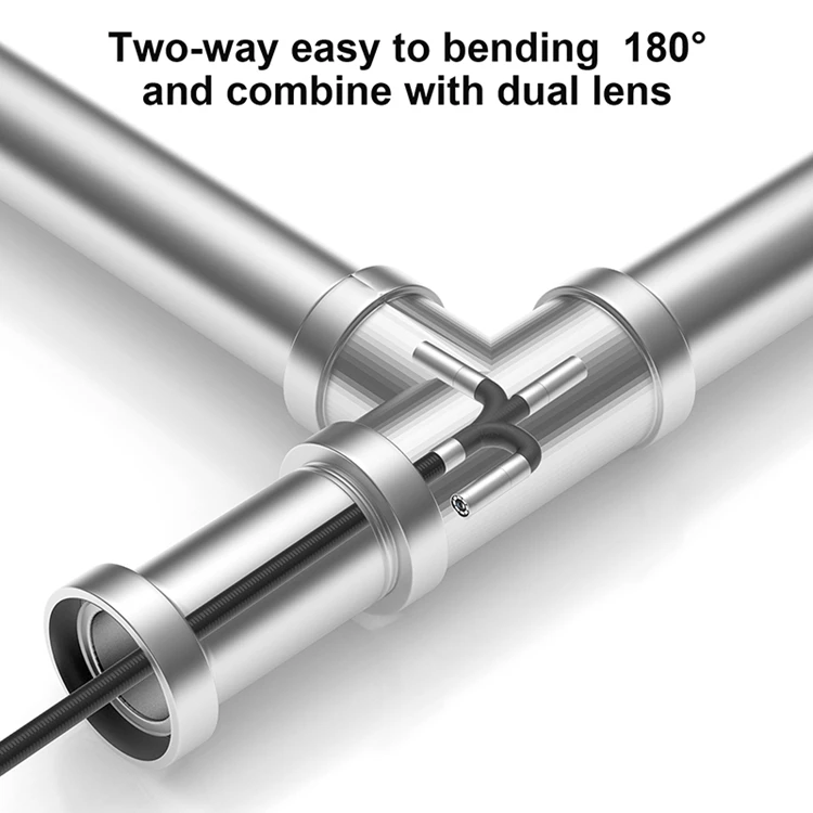 2023 new 5 inch 360 degree analog camera inspection camera 360 rigid articulating borescope