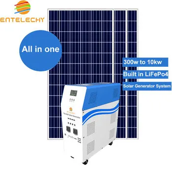 240v 300W 500W 1000W 3000W 5000W 6000w солнечный генератор с панелью