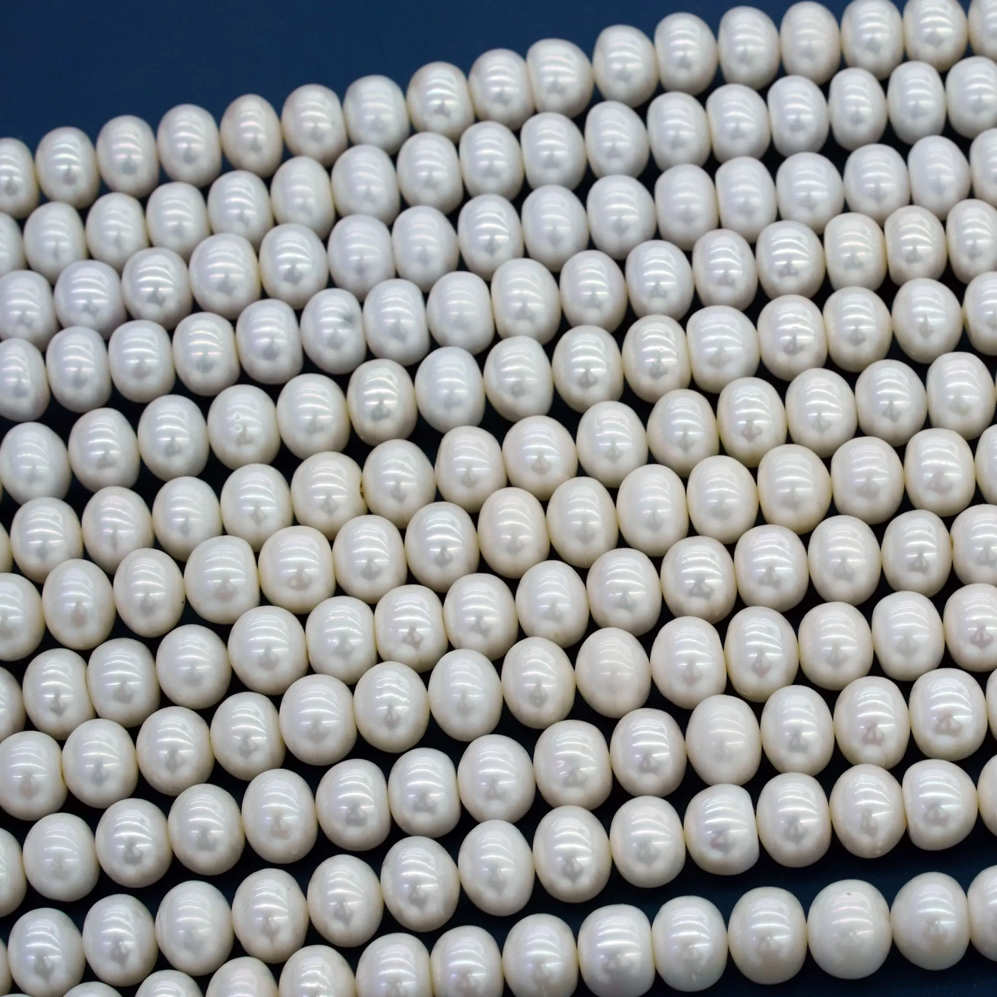 Pearl Wholesale Supplier 11-12MM Natural Freshwater Pearls White Potato Lustor AAA Rating Perforated Loose Pearls For Jewelry