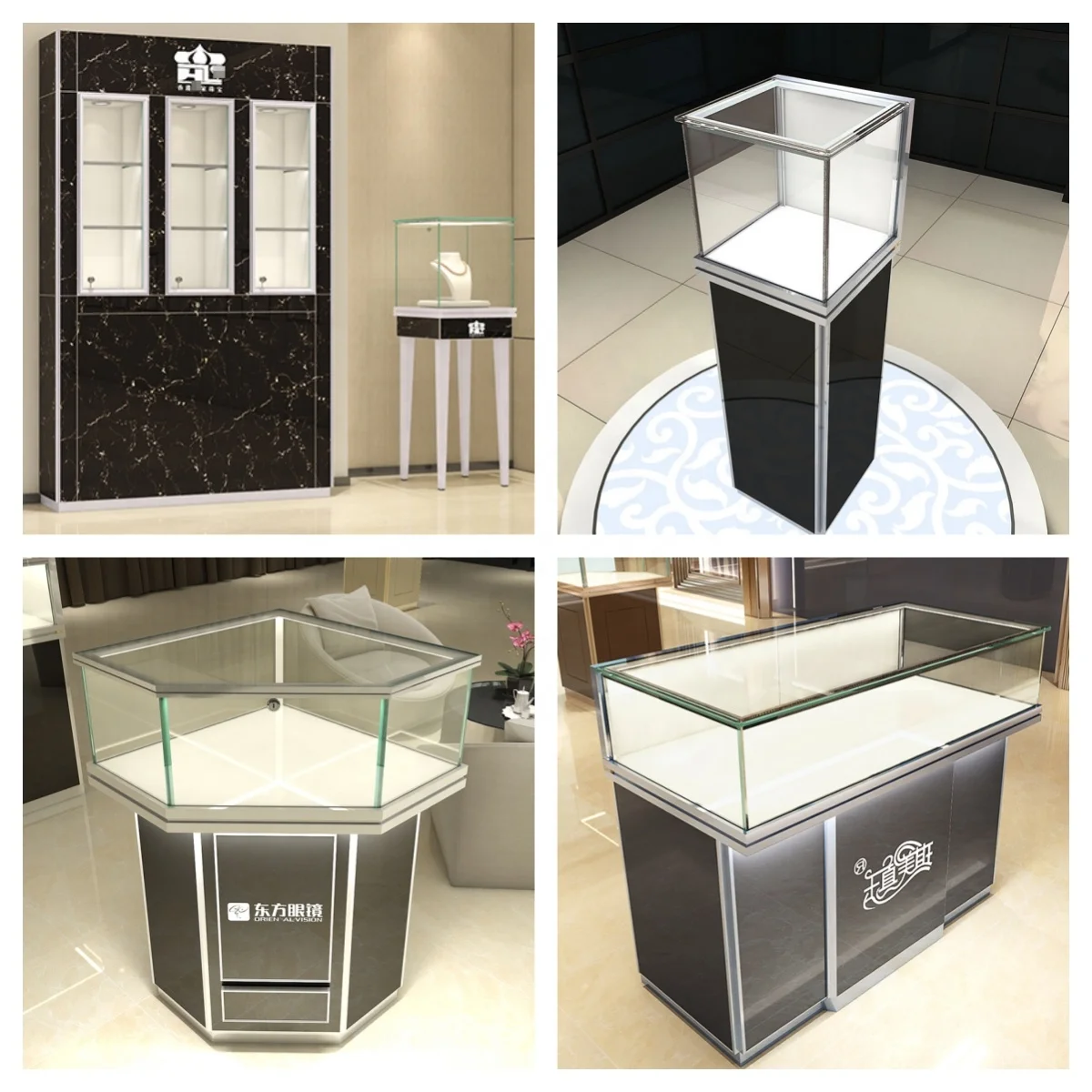 Nail Polish Cabinets Rotating Empty Living Room Model Car Acrylic Led Glass Lockable Display Cabinet Wall Mounted