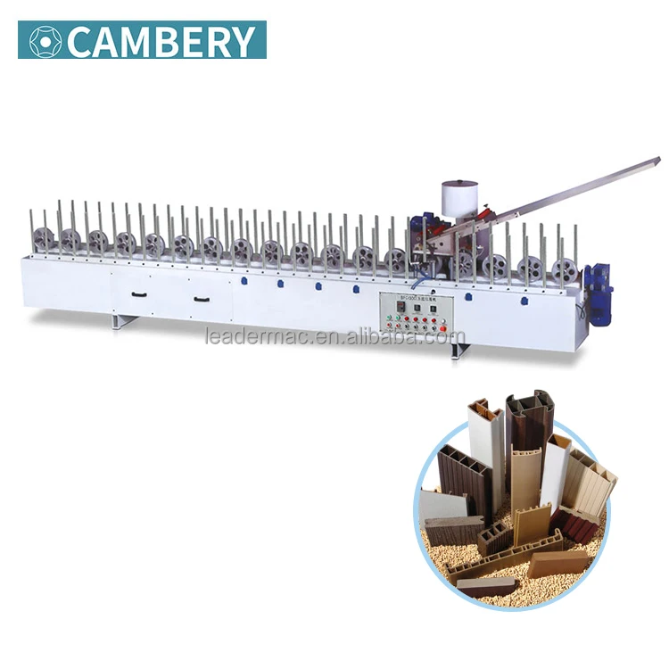 
High quality PVC PE door coating laminating machine melamine foil eva profile wrapping machine 