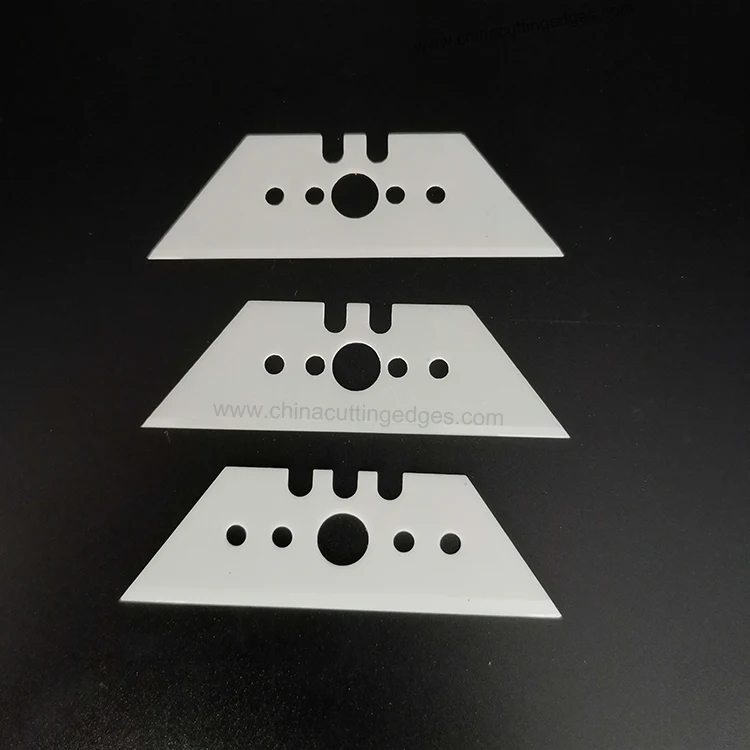 Zirconia ZrO2 Ceramic Utility Trapezoid Knives Blades