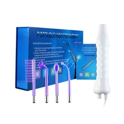 4 in 1 Professional Handheld Acne Treatment Facial Lift Skin Tightening High Frequency Skin Therapy Machine Skin Therapy Wand