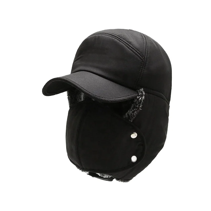 2022 Wholesale Custom High Quality New Gorros Ear Flaps Windproof Winter Skiing Mask Warm Hat Outdoor Biking Ear Cap