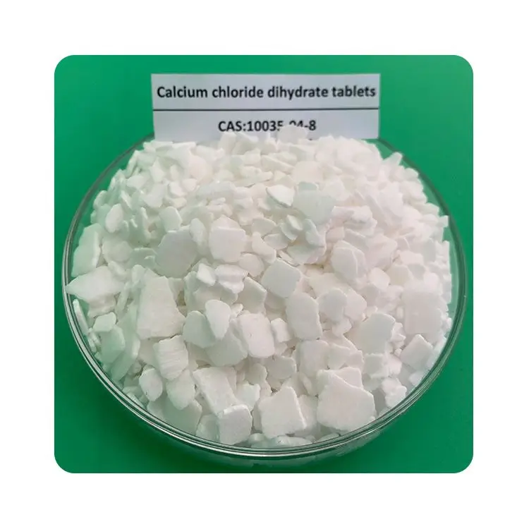 Industrial Grade Wholesale Content Purity 74% Calcium Chloride Dihydrate Tablets Calcium Chloride