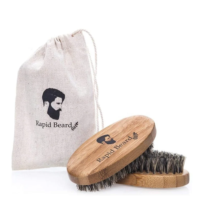 Wholesale private label oem folding comb and beard brush travel kit