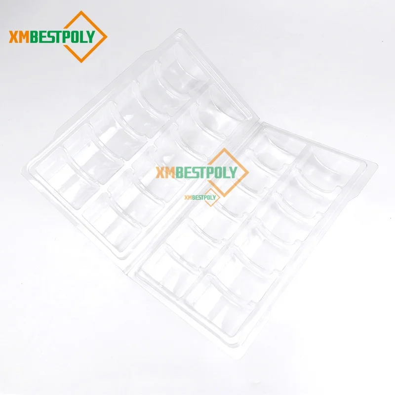 12 Packs Macaron Clear Plastic Blister Container Macaron Cookie Clamshell Display Tray