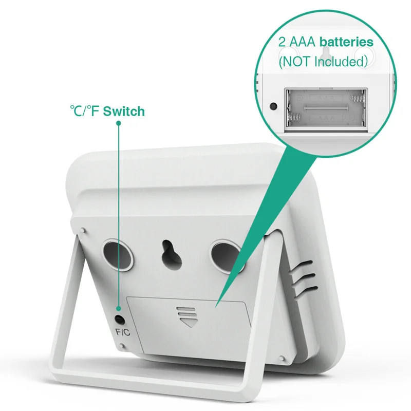 Free Sample High Low Records Digital Hygrometer Indoor Thermometer Plastic LCD Monitors Temperature and Humidity Monitor