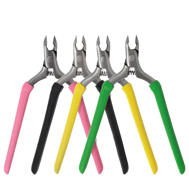 Professional Silicone Handle Stainless Steel Manicure Trimmer Nail Pedicure Cuticle Nippers
