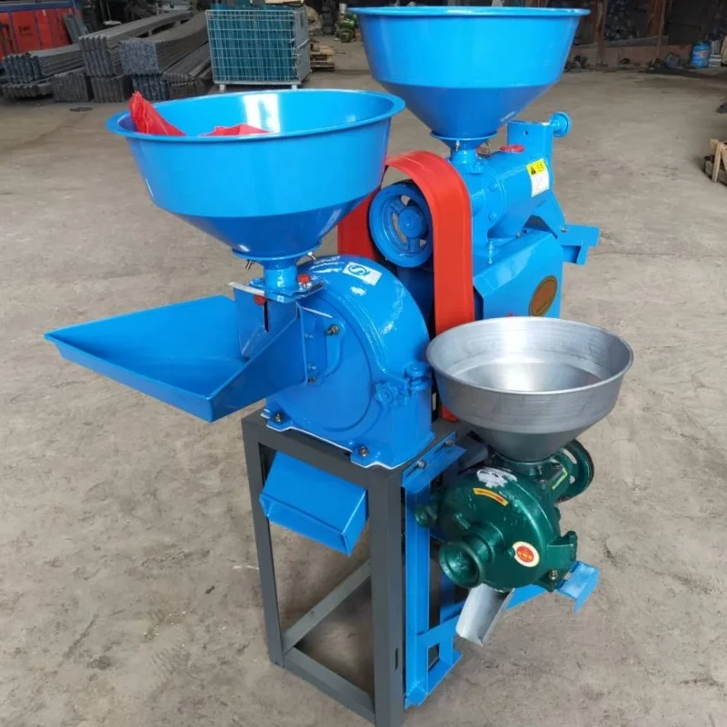 three combination rice mill grinding small scale Multi-function Modern 6N40-9FC20 Combined Rice Mill Wheat Maize Grain