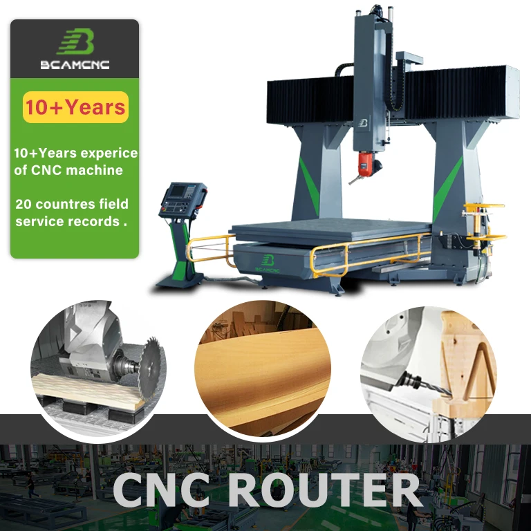 gantry milling 5 axis machining atc cnc router machine for wood ship automotive foam mold 3D