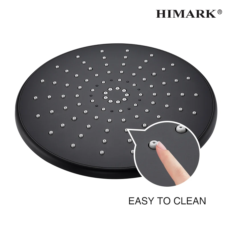 Скрытая черная дождевая Душевая система HIMARK, настенный смеситель для ванной комнаты, набор матового черного дождевого смесителя для душа