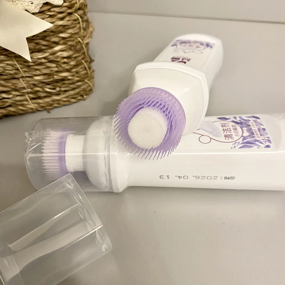 Portable Little White Shoe Stain Cleaner Sports Sneakers Care Liquid for Leather Canvas Removes Shoe Stains Cleans with Brush