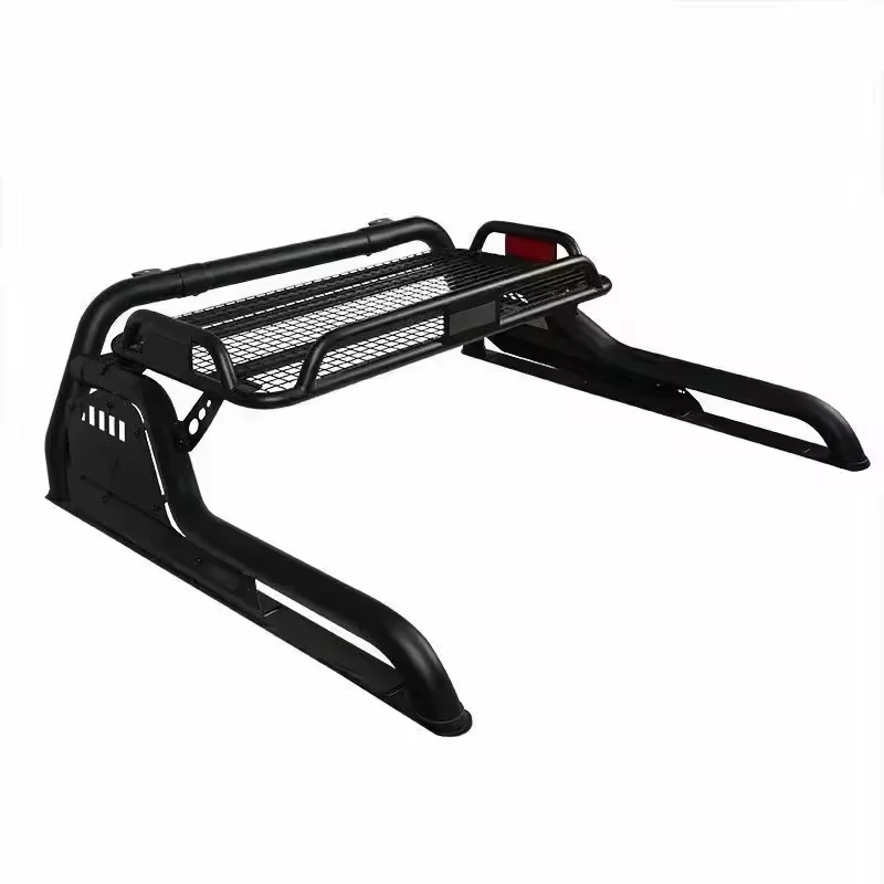 4X4 Factory hot sale Para Accessories Roll Bar With Roof Rack For Toyota Hilux Revo roof rail luggage bar