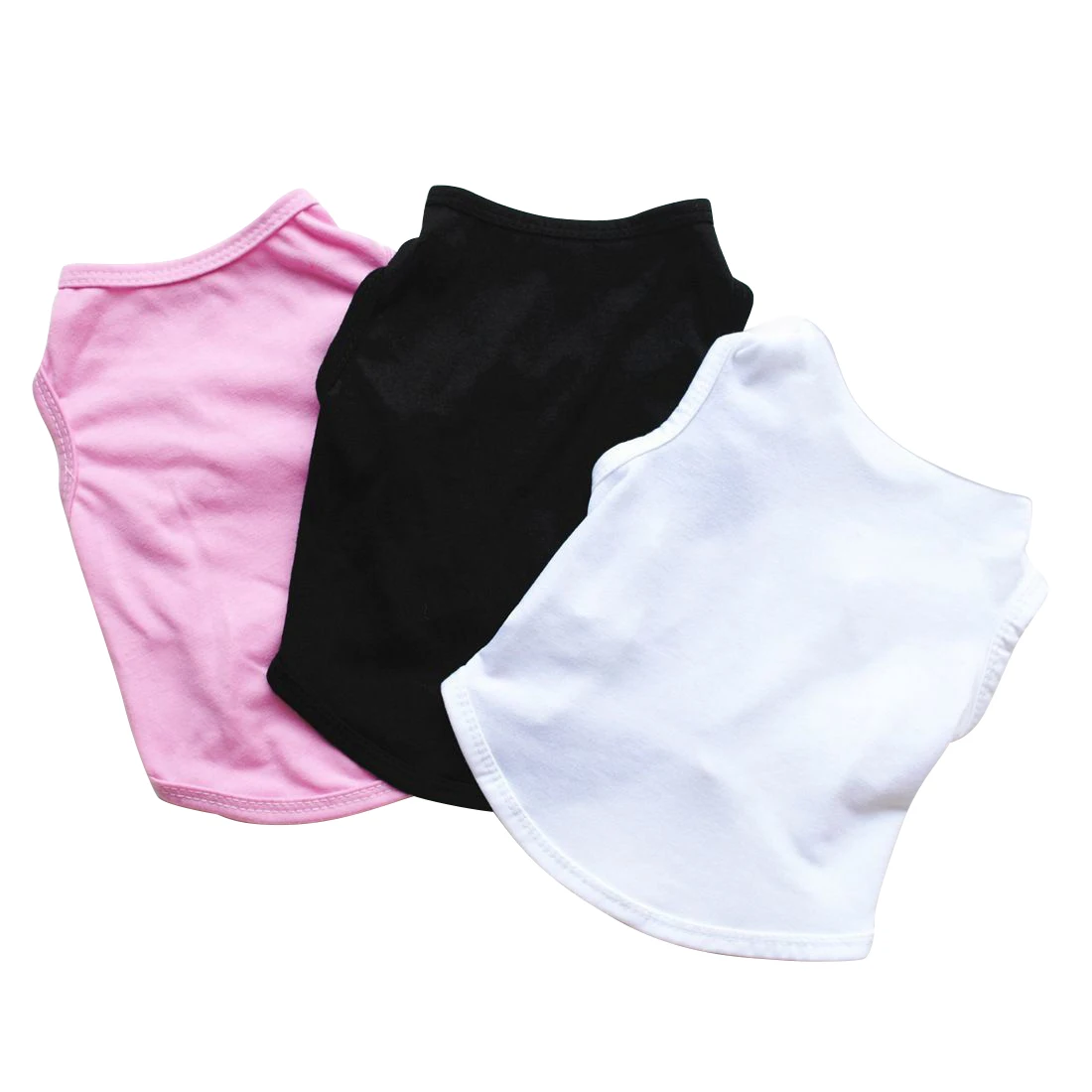 Accept Custom Logo Thin Cotton Solid Color Pet Vest Dog Vest Summer Pet Dog Clothes