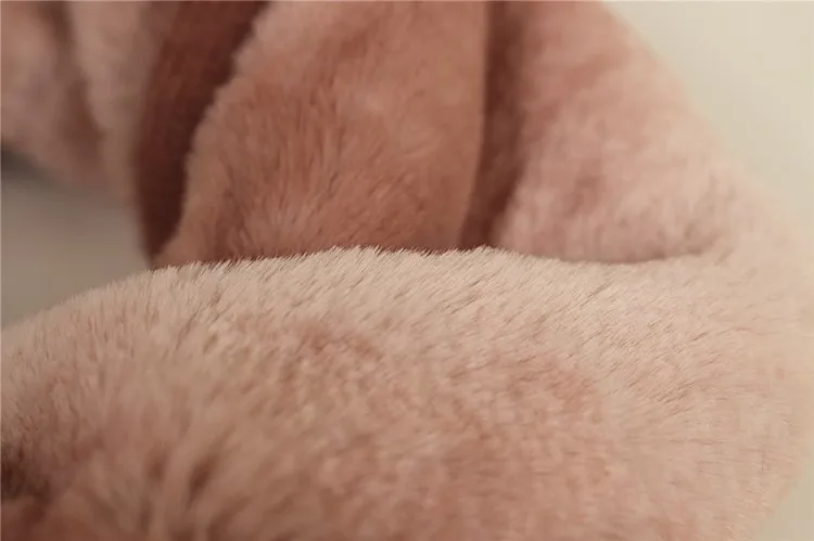 Меховой воротник с отделкой из искусственного меха; Меховой воротник; Теплый шарф