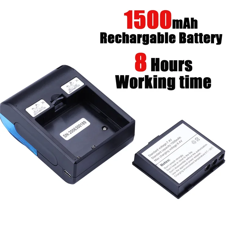 Sell Well New Type YAEN OEM ODM Smart Receipt Phone Printer Blue tooth Printer Android 58MM Wholesale Printer