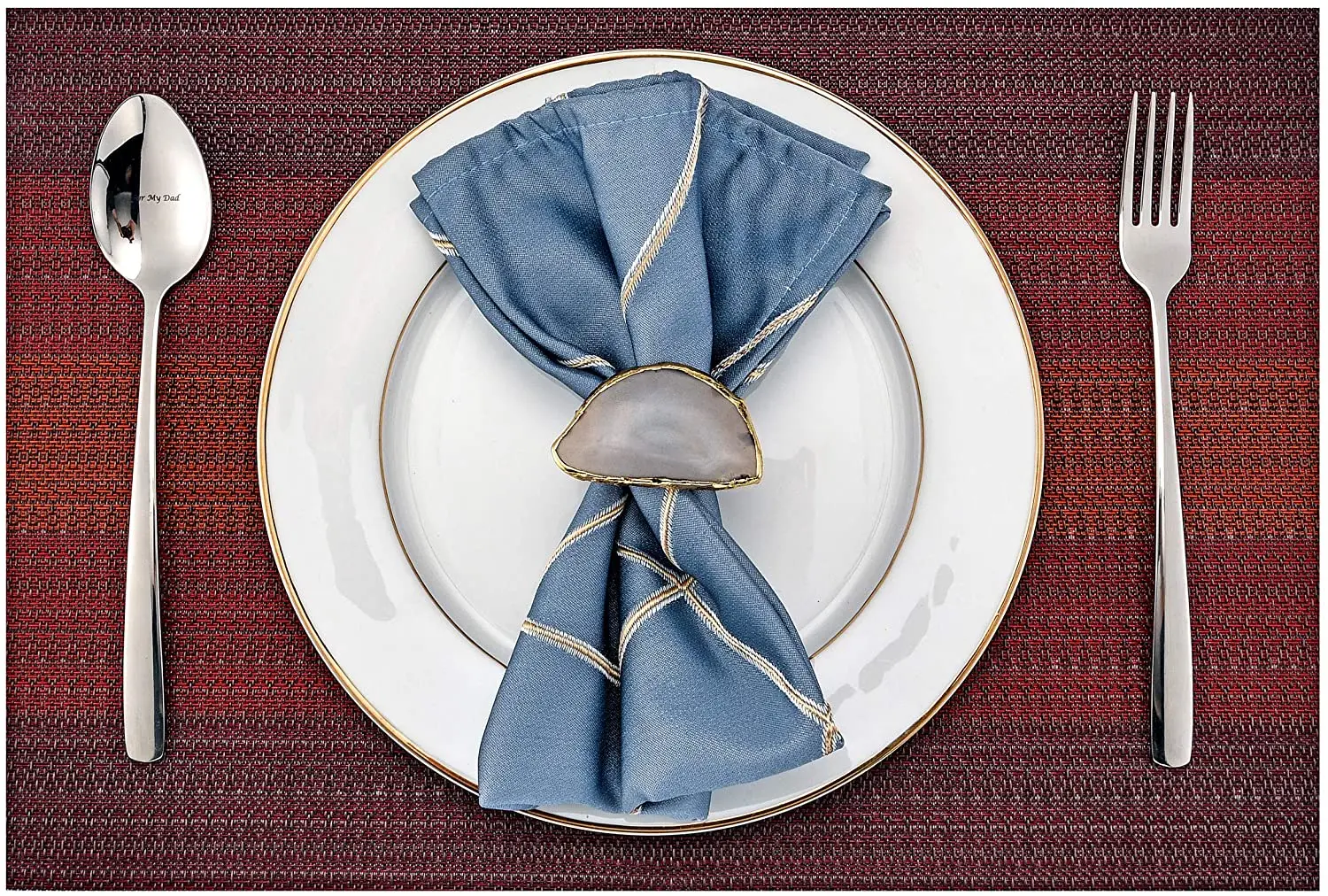 Набор украшений для обеденного стола 6 или 12 дюймов ручной работы, диаметр 2 дюйма, металлическая сетка, рождественские кольца для салфеток