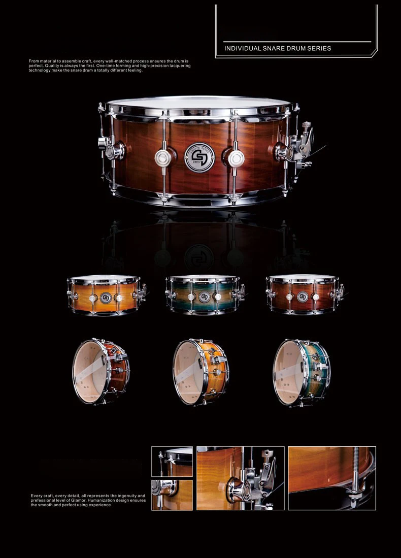 Glamor Drum Musical Instrument High-end And High Quality Snare Drum For Education