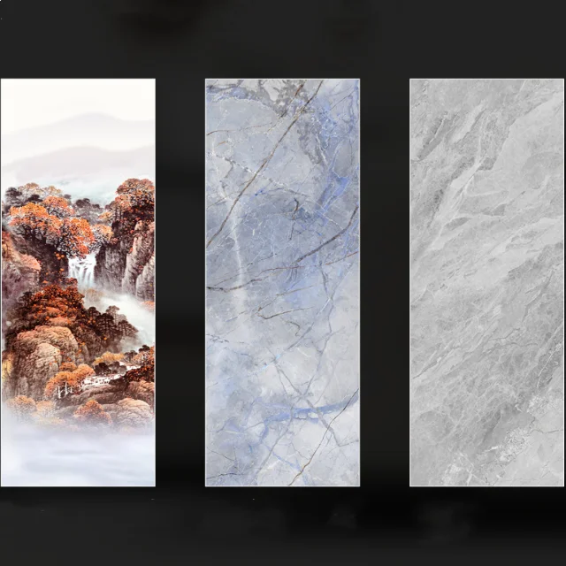 Mix Purple Bathroom Wall And Floor Tiling Tiles Porcelain Polished Glazed Marble Look Slab Tile