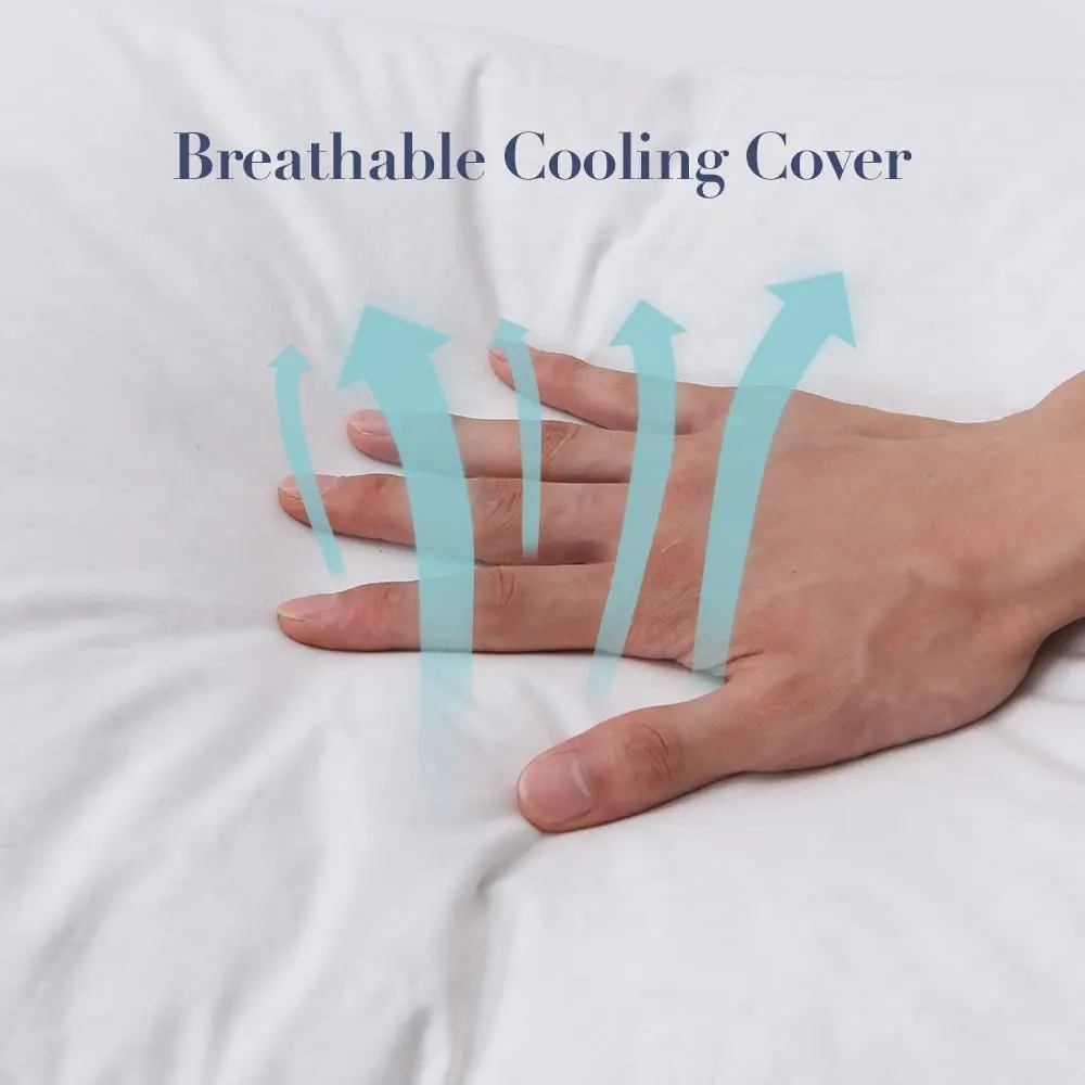 Luxury Hotel Home Comfortable Fluffy Wholesale pure cotton fabric goose feather pillow Sofa Sleep Bed Pillow