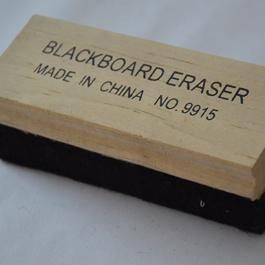 
Wood texture of an eraser board printing have American identity and English letters tianjin factory with high quality 