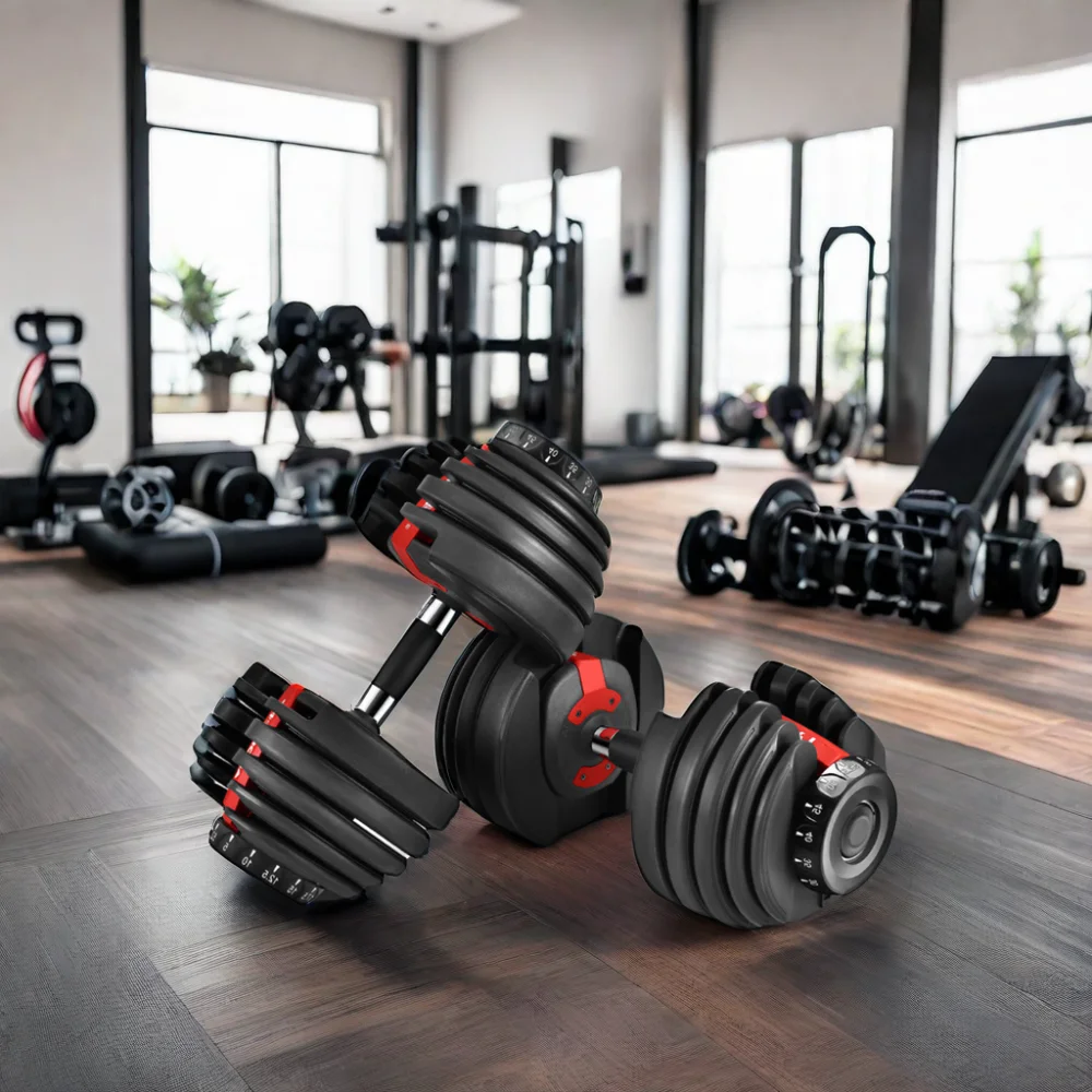 Премиум Регулируемый набор гантелей для тренажерного зала свободные веса боди-строительных соревнований фитнес-оборудование