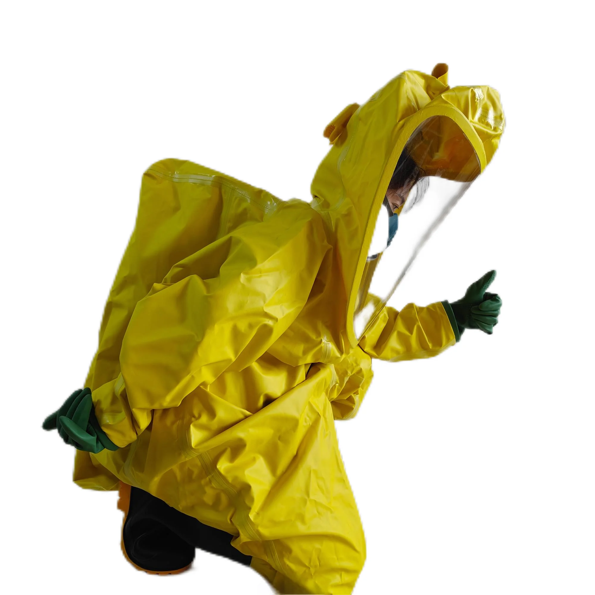 Good quality Class tightness fully enclosed heavy duty chemical protective  for firefighters Body Protection Suit