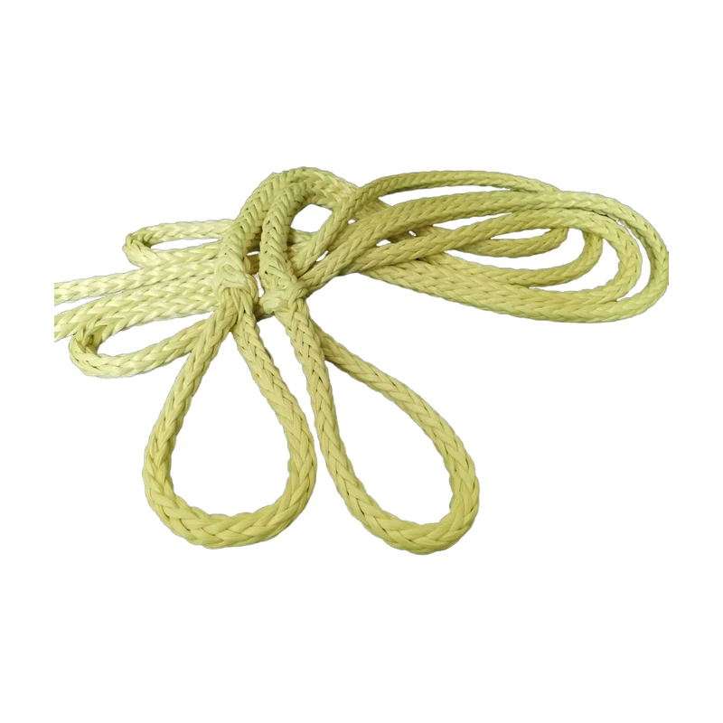 10mm Anti-aging Light Aramid Heavy Duty Lifting Rope High Strength aramid Safety Rope for Rescue wear-resistant  braided rope